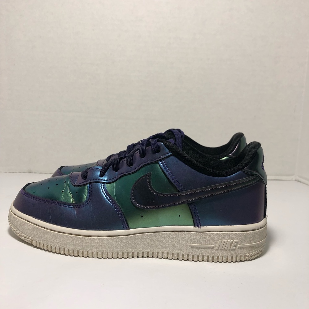 Nike Air Force 1 Low LV8 GS Shoes Neptune Green Purple Size 3Y (AH7529-500)